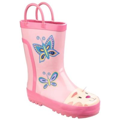 China Waterproof Kids Rain Boots for Girls Boys Toddler Waterproof Rubber Cute Animal Printed with Easy-on Grips for sale