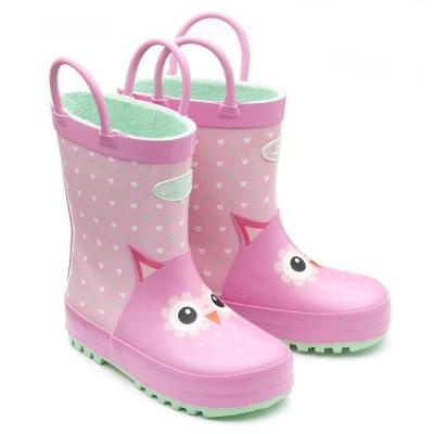 China Waterproof Kids Printed Rainboots Girl's Boots for sale