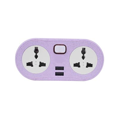 China International Commercial Heat Resistant Material Shell Hole Universal Converter With USB Three Plug Socket for sale