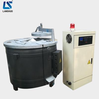 China Building material shops hot sale portable 100kg scrap electromagnetic aluminum alloy melting furnace for sale