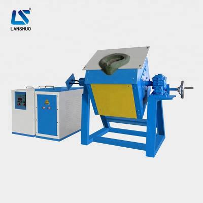 China Rapid Portable Induction Copper Scrap Melting Furnace With Tilting Crucible Furnace for sale