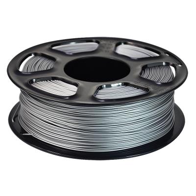 China Metallic silver PLA 3d printing material pla filamento 1.75mm 3d printer pla raw material FDM DIY filament 1kg material for sale