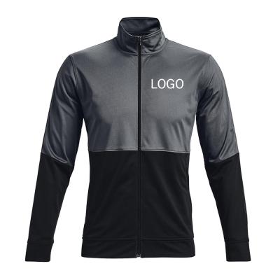 China QUICK DRY factory direct OEM backed custom logo polyester anti-pilling 100% windproof men's sports training jogging jackets for running for sale