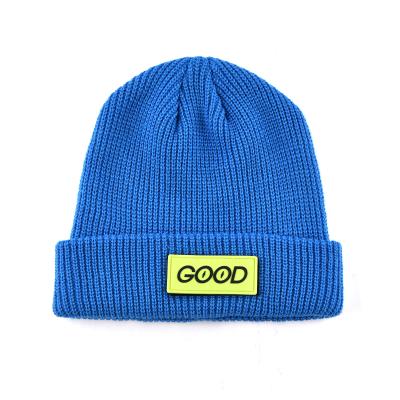 China JOINT Logo Custom Fisherman Warm Knit Wool Embroidered Winter Christmas Beanie Hats Can Be Custom Embroidered for sale