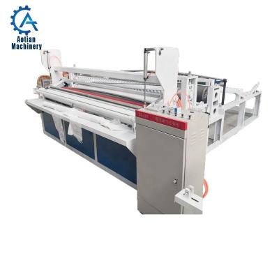 China Frame Type Aluminum Foil Rewinder Machine Paper Industry Toilet Paper Punching And Rewinding Machine for sale