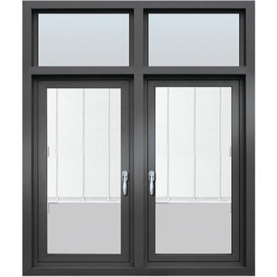 China Magnetic Screen Derfeili 110#02models Best Price Steel Aluminium Casement Windows Soundproof Aluminum Arched Swing Window With Insect Screen for sale