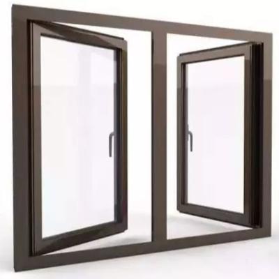 China Magnetic Screen Normal Aluminium Outward Casement Window With Screen for sale