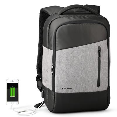 China USB/Anti Theft/Smart USB Port Backpack Kingson Brand Travel USB Charger Waterproof Unisex Casual Laptop Bag for sale