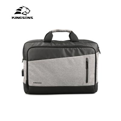 China Polyester Wholesale High Capacity Computer Briefcase USB Laptop Shoulder Handbag Filler Bag for sale