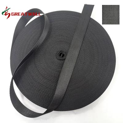 China Wholesale Custom High Tenacity Factory Direct 25mm/1 Inch Woven Nylon Herringbone Webbing High Strength Nylon Straps for sale