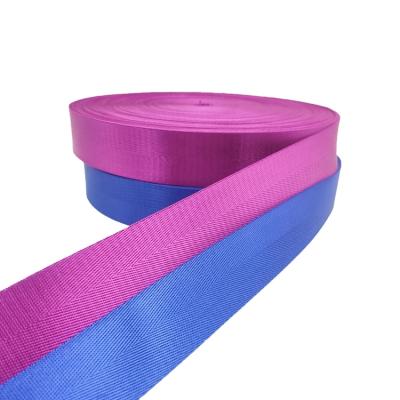 China 100% Custom Woven Webbing Herringbone Nylon High Tenacity Polyester Webbing Straps 20mm-50mm For Bags Garment Luggage for sale