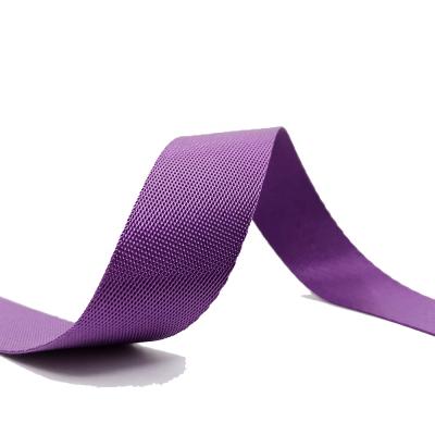 China High Tenacity In Stock 32 Mm Nylon Plain Webbing Tie Down Custom Woven Polyester Webbing for sale