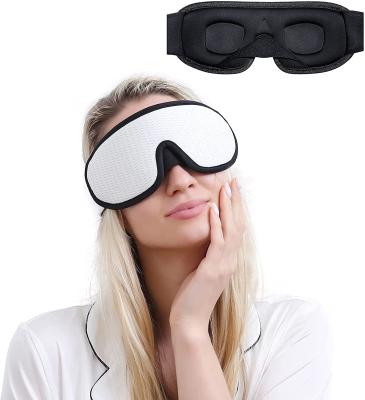 China Custom 3D Anti-wrinkle Eye Blindfold Eye Cover For Sleep Travel With Private Label for sale