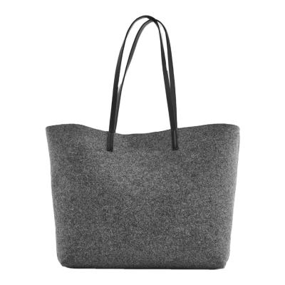 China Fashion Multi Purpose Shopping Handbag Elegant Felt Felt Bags Women Felt Handbag With Handles Wool Felt Handbag for sale