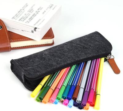 China Schools & Hot Sale Office Felt Pen Bag Felt Pencil Case Felt Pen Pouch Organizer for Stationary Makeup Supplies or Tools for sale