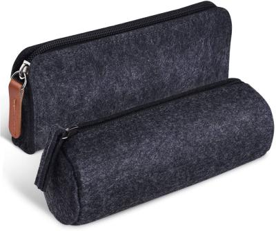 China Schools & Offices Hot Sale High Quality Felt Stationary Small Pen Case Organizer With Zipper For Students Felt Pencil Case for sale