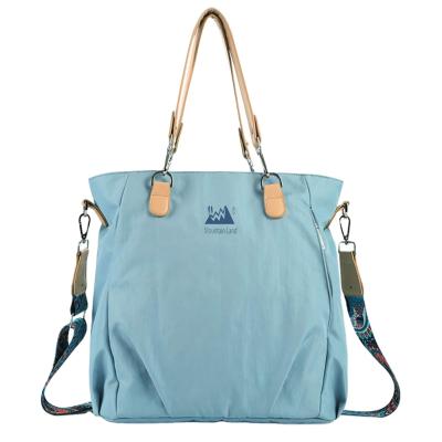 China Rpet Wholesale Custom Cloth Bag Colorful Style Water Resistant Style Diaper Bag Portable Tote Bag For Baby for sale