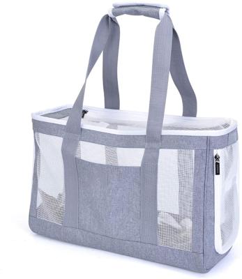 China Mountain Land Sustainable Pet Cages Portable Pet Carrier Breathable Mesh Carrier Bag For Cats Small Dogs for sale