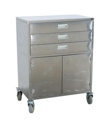 China Medical Trolleys , Stainless Steel Hospital Drug Transfer Trolley for sale