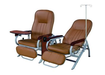 China Manual Hospital Furniture Chairs Transfusion Chair With Rotating Table for sale