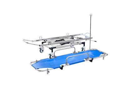 China Manual Ambulance Folding Stretcher 180kg Load High Strength Aluminum Alloy for sale