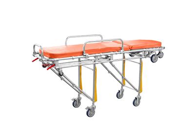 China Mobile Medical Adjustable Backrest Automatic Loading Ambulance Stretcher for sale