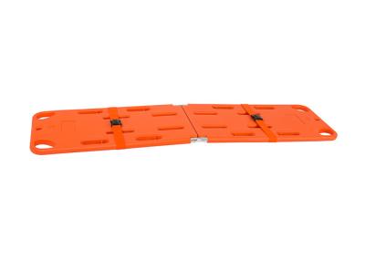 China Backbone Panel Fixed Plate Emergency Two Folding Stretcher for Rescue for sale