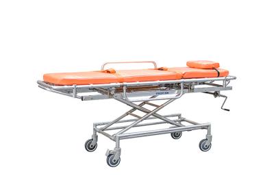 China Non Magnetic Adjustable Hegiht MRI Safe Stretcher With Wheels for sale