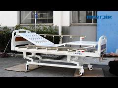 Mobile Manual Hospital Bed Adjustable For General Ward