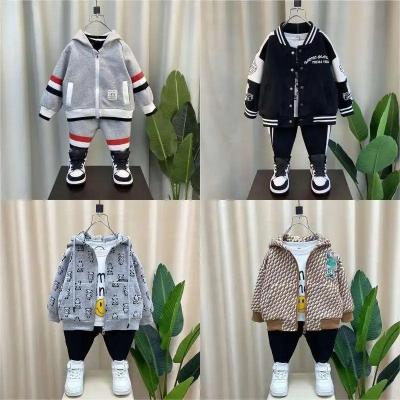 China Casual New Children's Wear Girls' Clothing Set Children's Spring and Autumn Leisure Sports Sweater Two Piece Set for sale