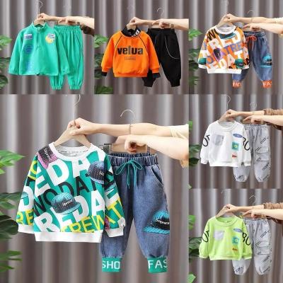 China Casual New Design Wholesale Spring and Autumn China Kids Clothes Set 100% Cotton Boys Kids Sports Suits for sale