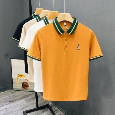 China Anti-wrinkle Wholesale Men'S Short Sleeves Polo Shirts Cotton Trendy Polo T Shirts For Men T-Shirt Polo China manufacturers for sale