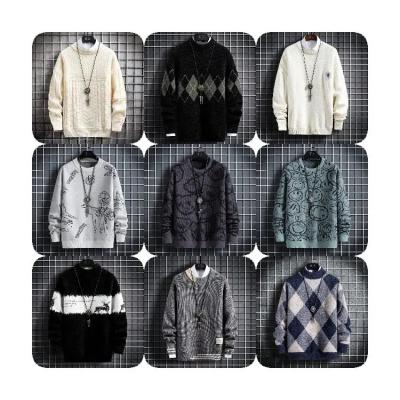 China Anti-wrinkle Men's Sweater Casual Striped Pullover Sweaters Fall Winter Sweater Crewneck Sweatshirts for sale