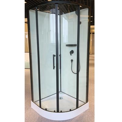 China New Product Modern Style Bathroom Animal Black Shower Installation Glass Door Shower Room Sliding for sale