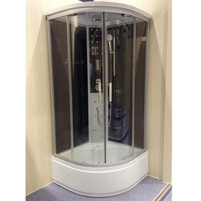 China With High Frame Luxury Tray Hydro Massage Steam Shower Room 90*90cm Shower Enclosure for sale