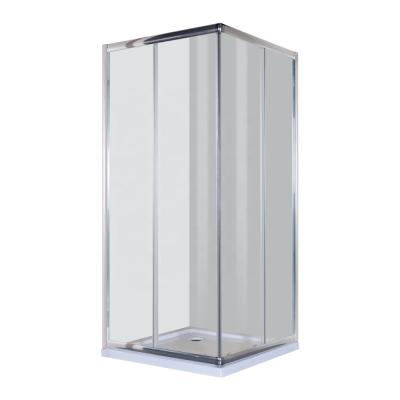 China With view 6MM bathroom lowes shower room tempered glass 2 sides shower free high quality paint enclosure for sale