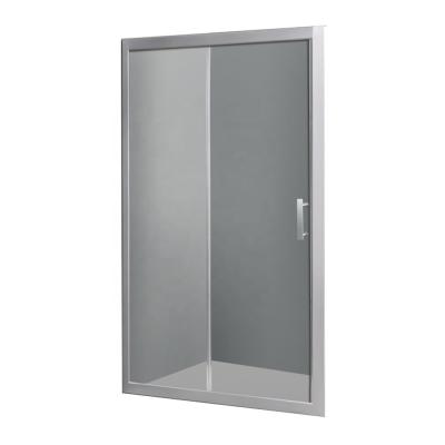 China With American Hot Sale 6MM/8MM/10MM Tempered Glass Screen SS Wheels Sliding Shower Door for sale