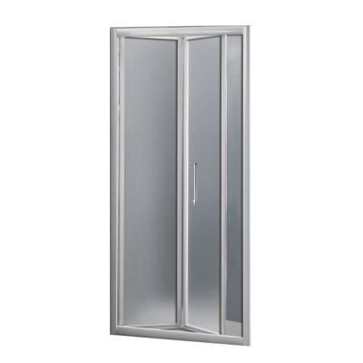 China With Small Frame Bathroom Use Aluminum Frame Polishing Folding Shower Glass Door for sale