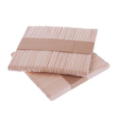 China 50Pcs Sustainable One Set Popsicle Sticks Natural Wooden Pop Popsicle Sticks Wooden Popsicl Sticks 9.3CM Length Craft Ice Cream Accesorios for sale