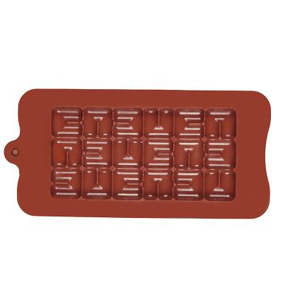 China New Stocked Silicone Chocolate Mold Chocolate Baking Tools Non-Stick Silicone Cake Mold Jelly and Candy Mold for sale