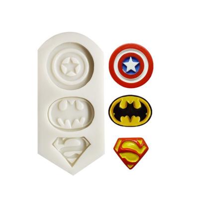 China Stocked Silicone Cartoon Hero Cake Mold Fondant Mold Cake Decorating Tools for sale