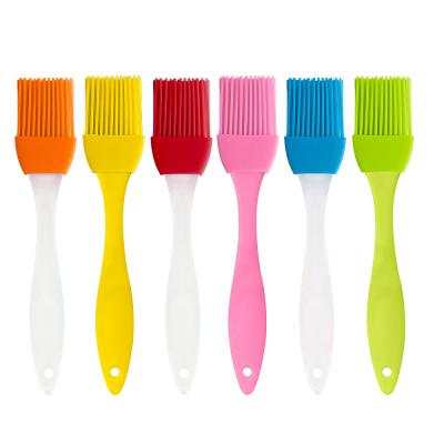 China Viable Silicone Oil Brush Barbecue Slotted Brush In Kitchen Non-Stick Cooking Tools for sale