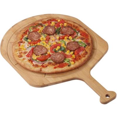 China Viable hot sale pizza tools bamboo double sided pizza pan with kitchen pizza board baking tools for sale