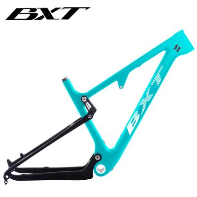 China Full Suspension Mountain Bikes 29er Carbon 148mm / 142mm Mountain Bike Frame In Size 2.3 29er BSA MTB Frame Travel 100mm Max Tire Shock 165*38mm for sale