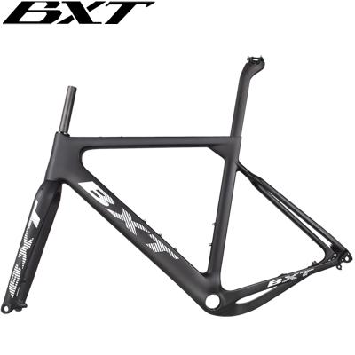 China Road Bicycles Gravel Bike Carbon BB386 Full Carbon Fiber Road / Gravel Bike Frame for sale