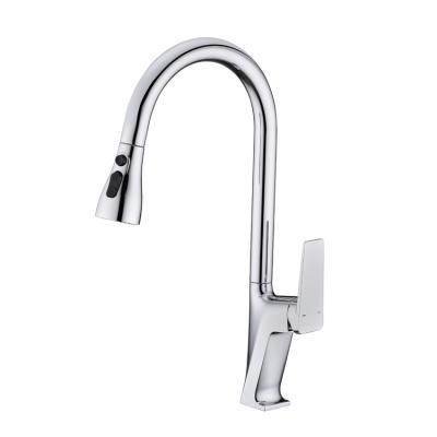 China Swivel Brass Stainless Kitchen Faucet Kitchen Faucets Style Metered Pull-Down Hose For Kitchen Faucet for sale