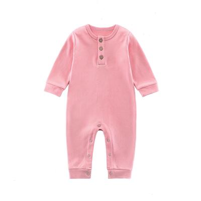 China Newborn Infant 100% Organic Cotton Private Label Baby Pajamas Jumpsuits for sale