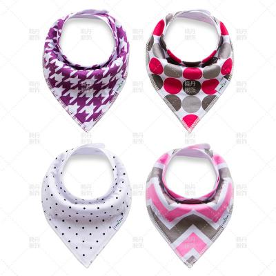 China Anti-Pull Wholesale Baby Milestone Blanket Accessories Bandana Cotton Baby Monthly Bibs for sale