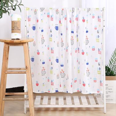 China Anti-Pull Comforter Bamboo Cotton Wraps Muslin Easy Adjustable Baby Child Wraps Bamboo Muslin Blanket Fruits Cover for sale