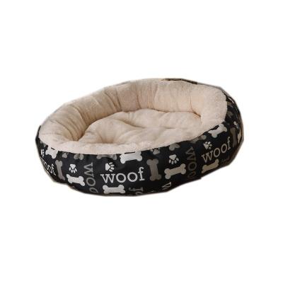 China Wholesale High Quality Washable Round Luxury Soft Warmer Plush Cat Dog Stocked Bed for sale